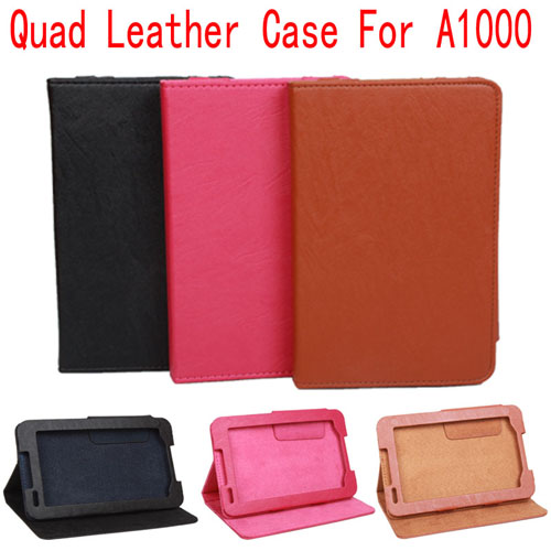 Portable Protective PU Leather Stand Case Cover for Lenovo A1000  3 Color